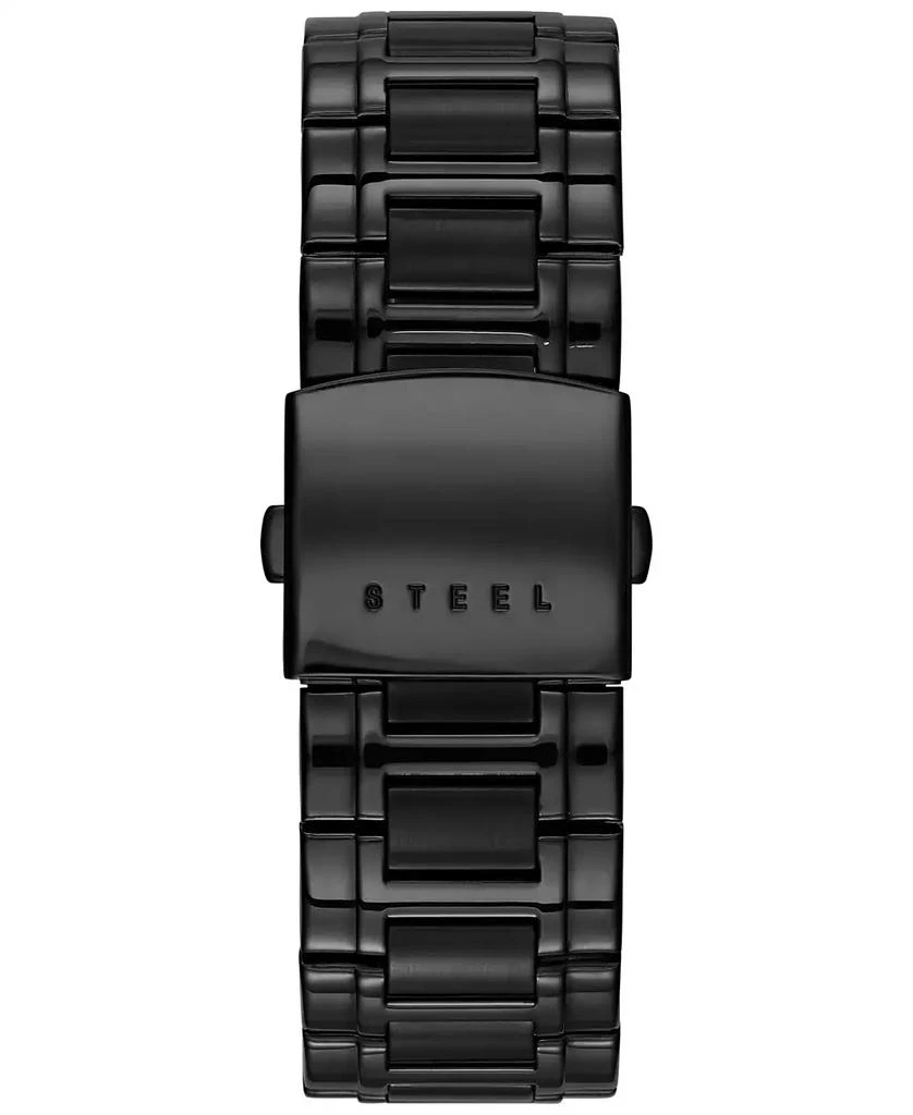 GUESS Watch, Men's Diamond Accent Black Ion Plated Stainless Steel Bracelet 41x37mm U12557G1 2