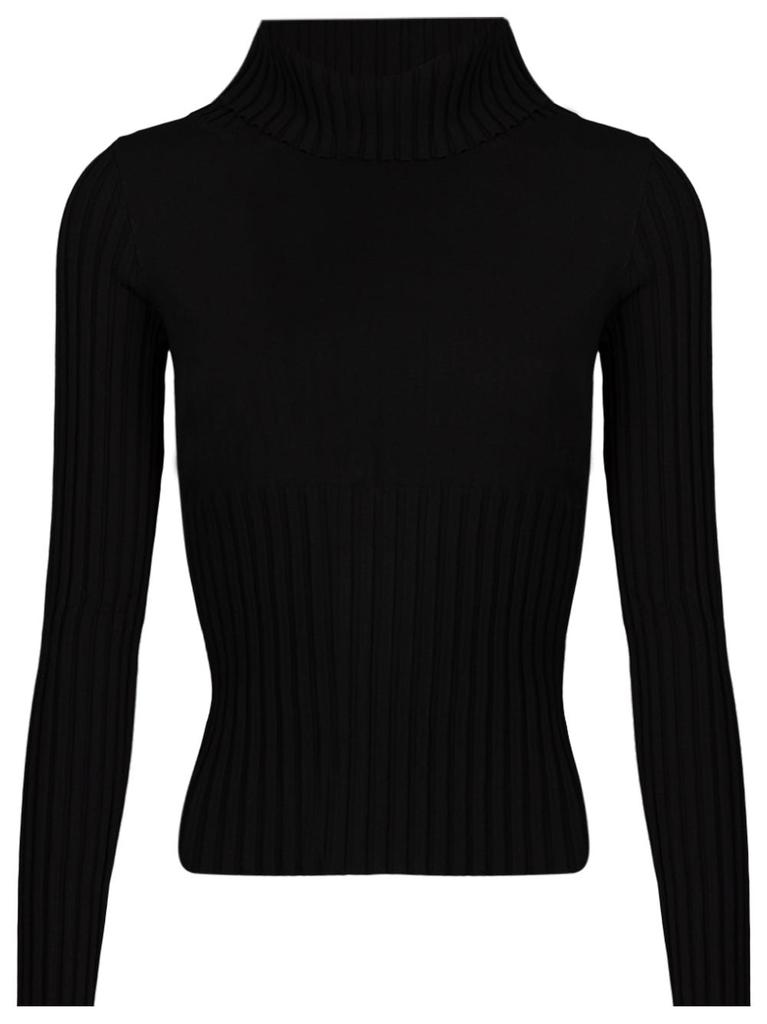 NA Black turtleneck sweater   ribbed