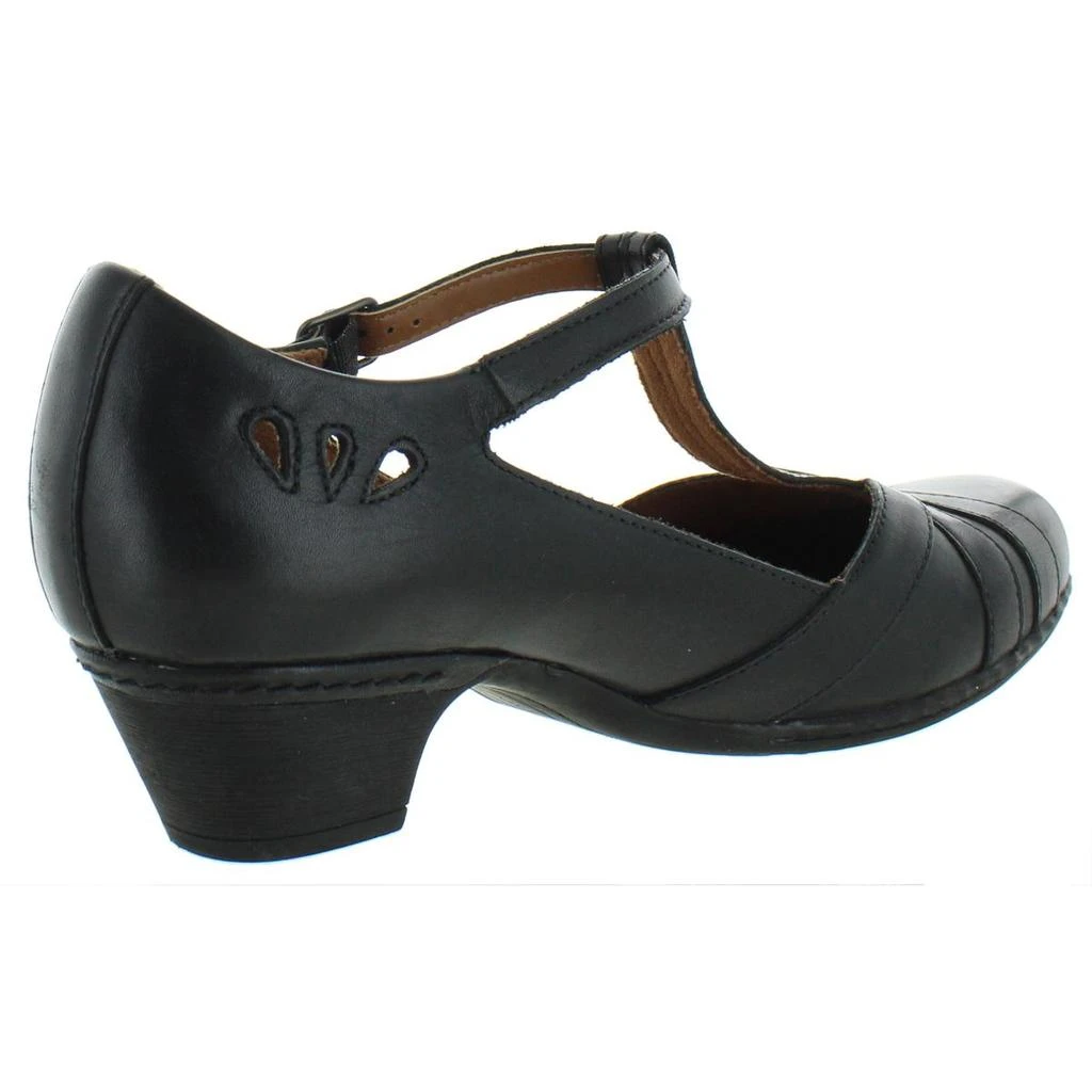 Angelina Womens Leather T-Strap Mary Jane Heels – On Sale Now