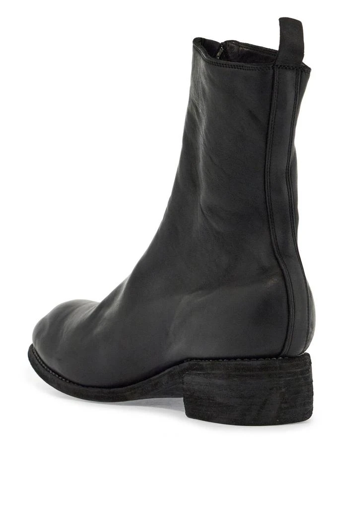 guidi black horse and calf leather boots with side zip 3