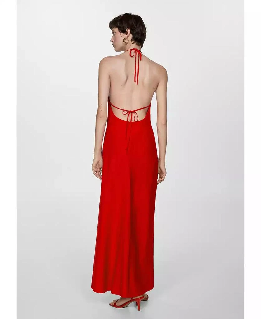 Mango Women's Halter-Neck Linen Dress - Dresses & Skirts - Free Shipping -  BeyondStyle