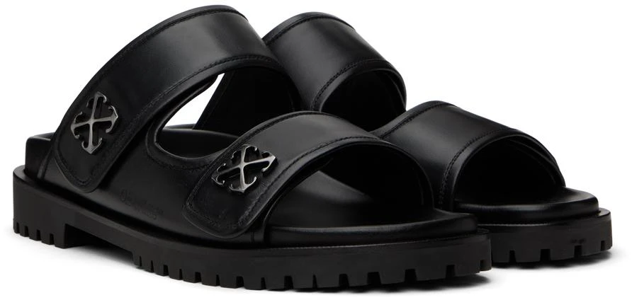 Off-White Black Bulk Arrow Sandals 4