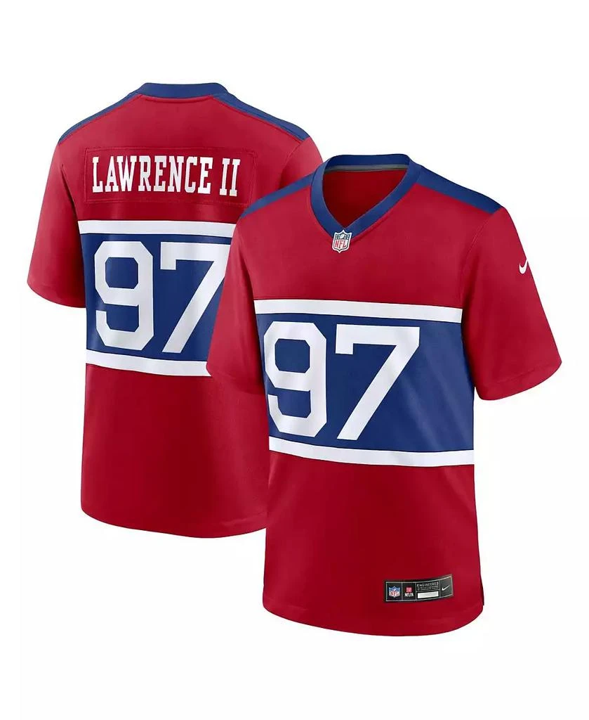 NIKE Men's Dexter Lawrence II Century Red New York Giants Alternate Player Game Jersey 1