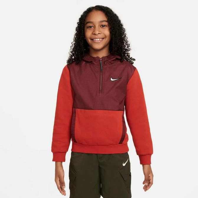 NIKE Girls' Nike Outdoor Play EasyOn Fleece Hoodie