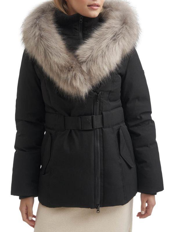 TOBOGGAN CANADA Eva B III Faux Fur Trim Puffer Jacket