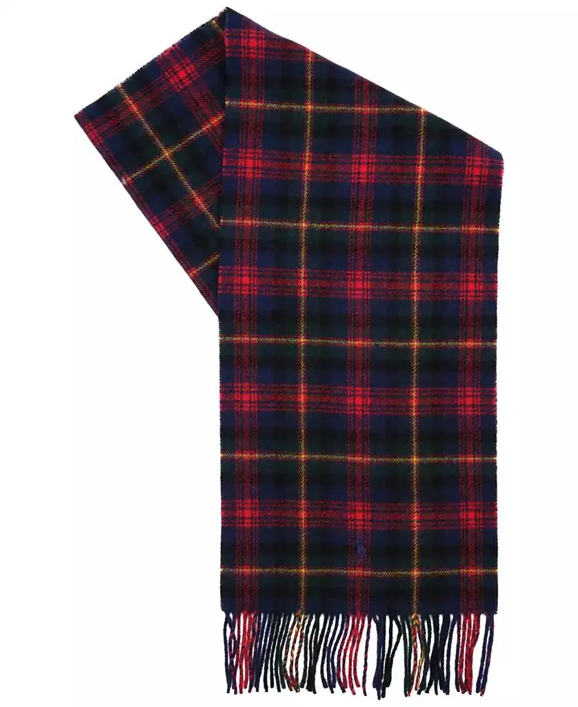 Ralph Lauren Men's Woolen Plaid Scarf