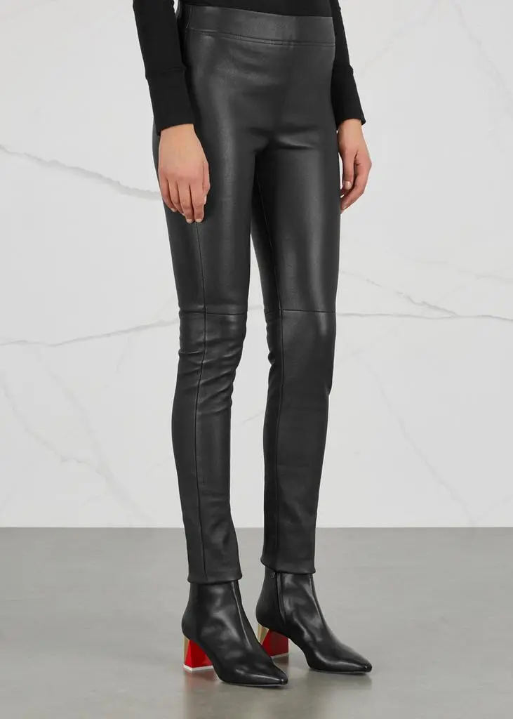 DOM GOOR Black leather leggings 2