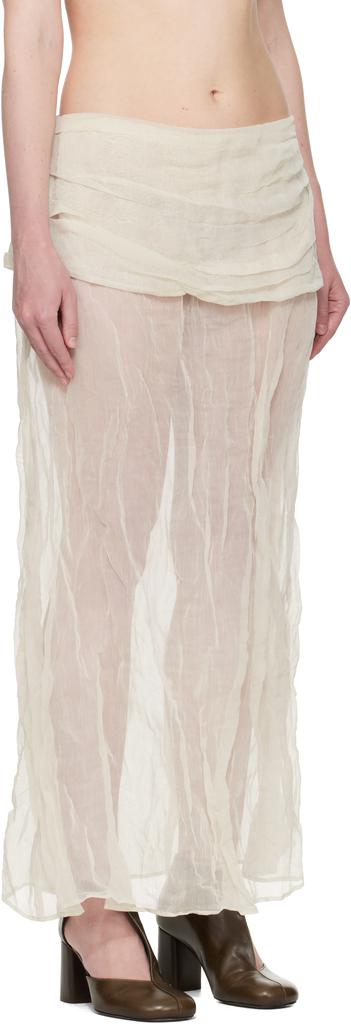 Paloma Wool Off-White Mae Maxi Skirt
