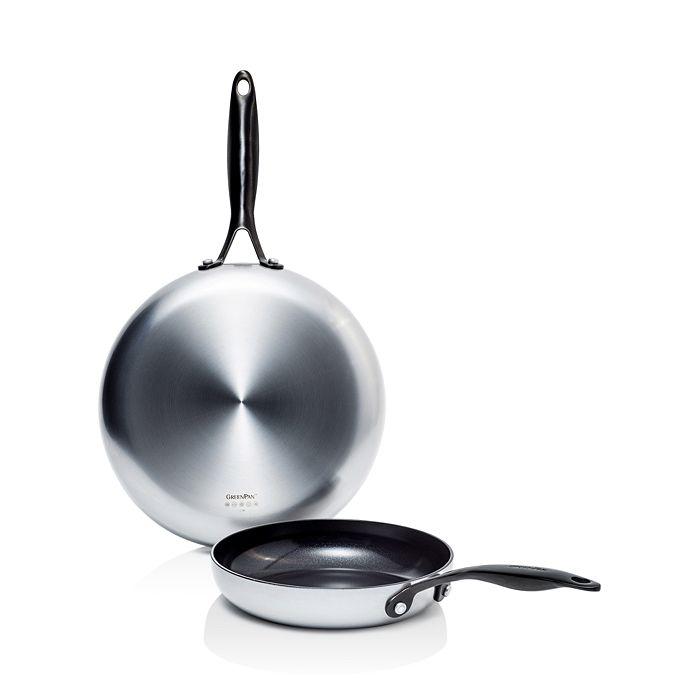Greenpan Venice Pro Noir 2-Piece 10" & 12" Ceramic Nonstick Frypan Set