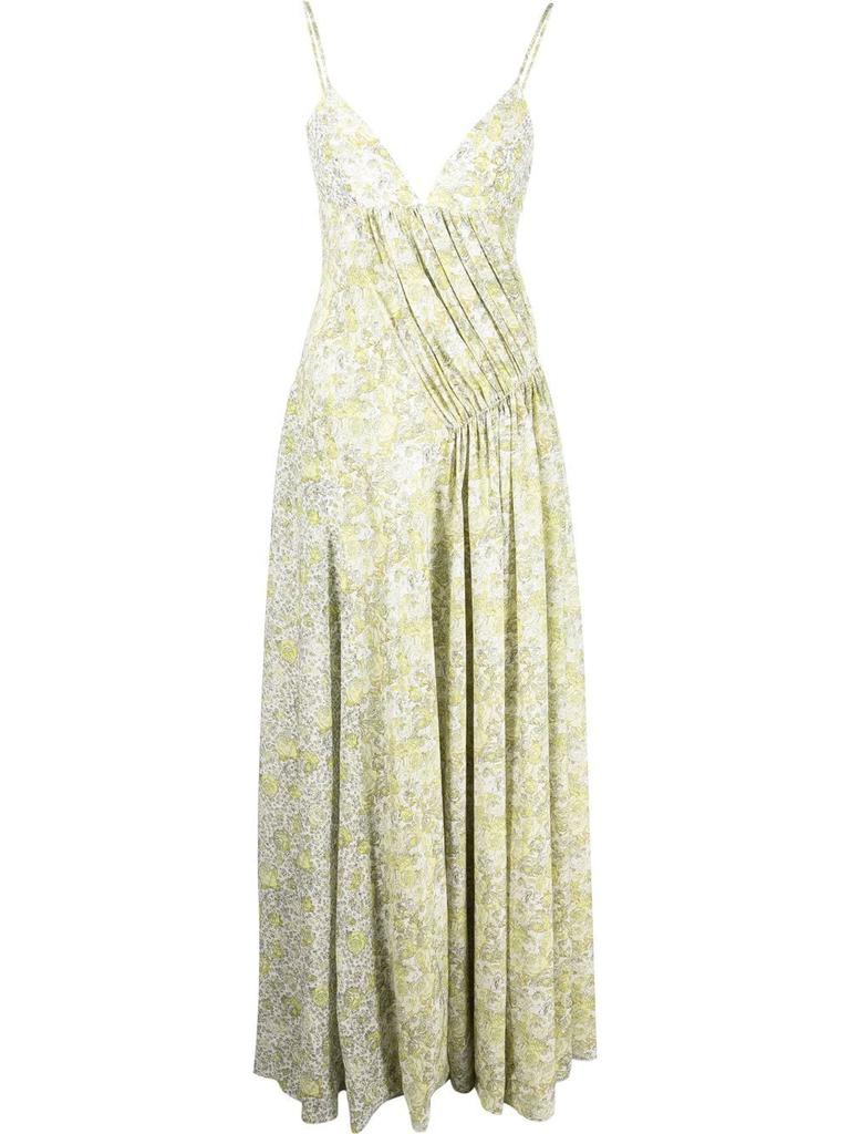 Giovanni Bedin floral-print silk dress - women -  -  - Yellow