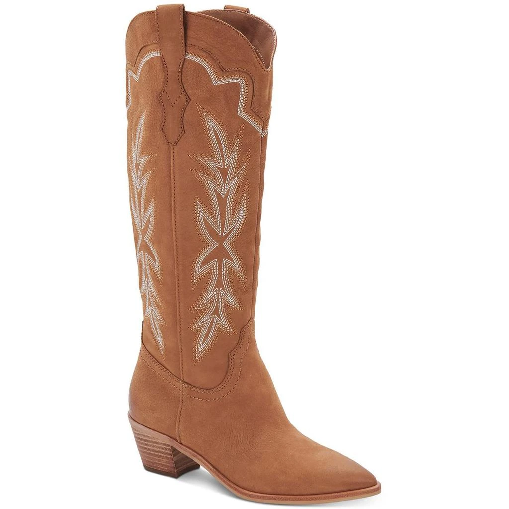 Dolce Vita Shiren Womens Leather Tall Cowboy, Western Boots 1