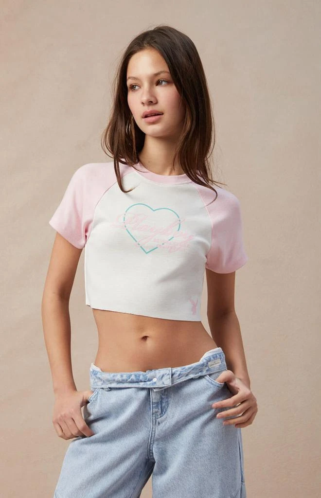 Playboy By PacSun Big Heart Raglan T-Shirt 1