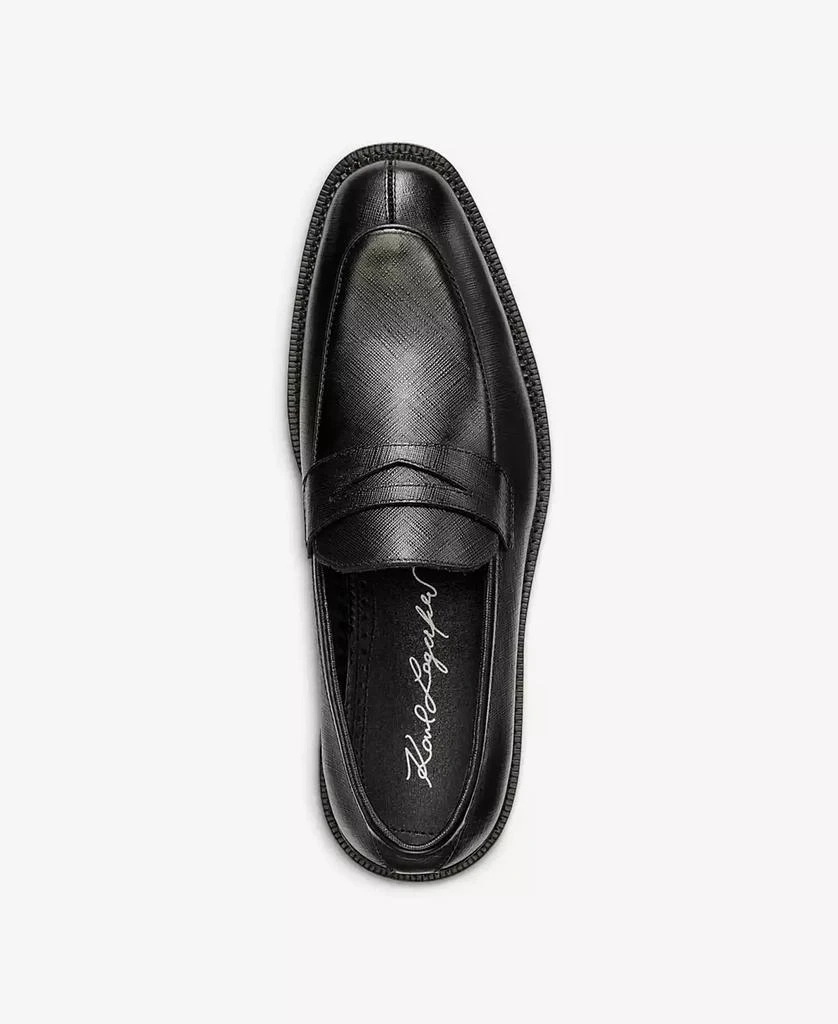 KARL LAGERFELD PARIS Men's Saffiano Leather Penny Loafer 4