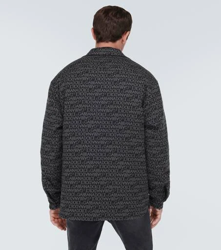 Dolce 
Gabbana Logo jacquard cotton-blend overshirt 4