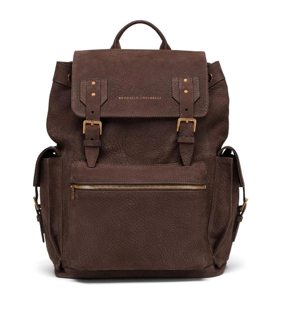 Brunello Cucinelli Leather Backpack 1