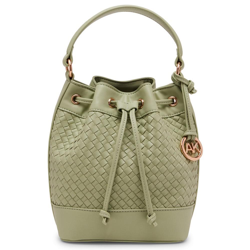 Anne Klein Woven Bucket Crossbody Bag