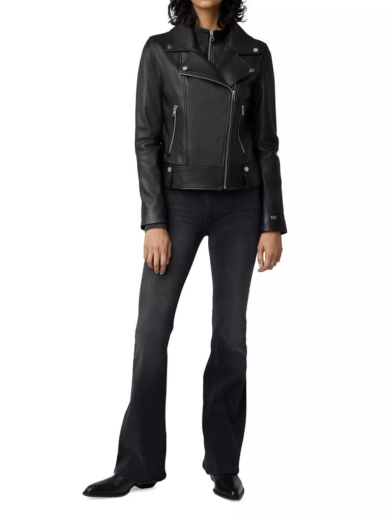 Soia & Kyo Ryder Fitted Leather Biker Jacket 2