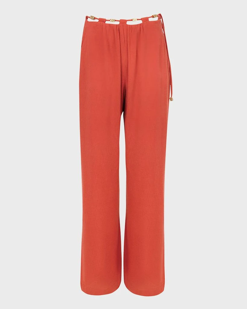 Vix Swimwear Miko High-Rise Straight-Leg Pants 2