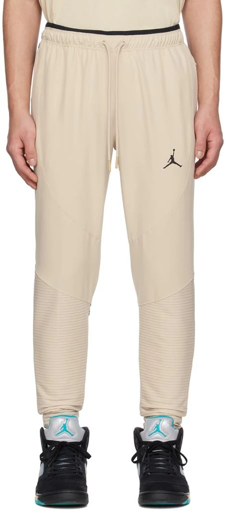 Nike Jordan Beige Paneled Sweatpants 1