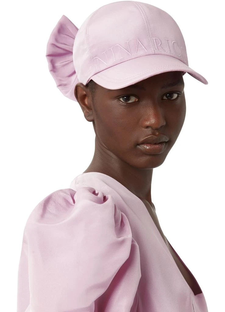 Nina Ricci Taffeta bow baseball cap 2