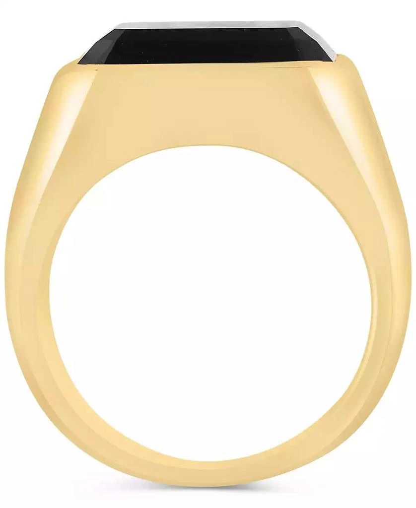 Effy EFFY® Men's Onyx Ring in 14k Gold-Plated Sterling Silver 3