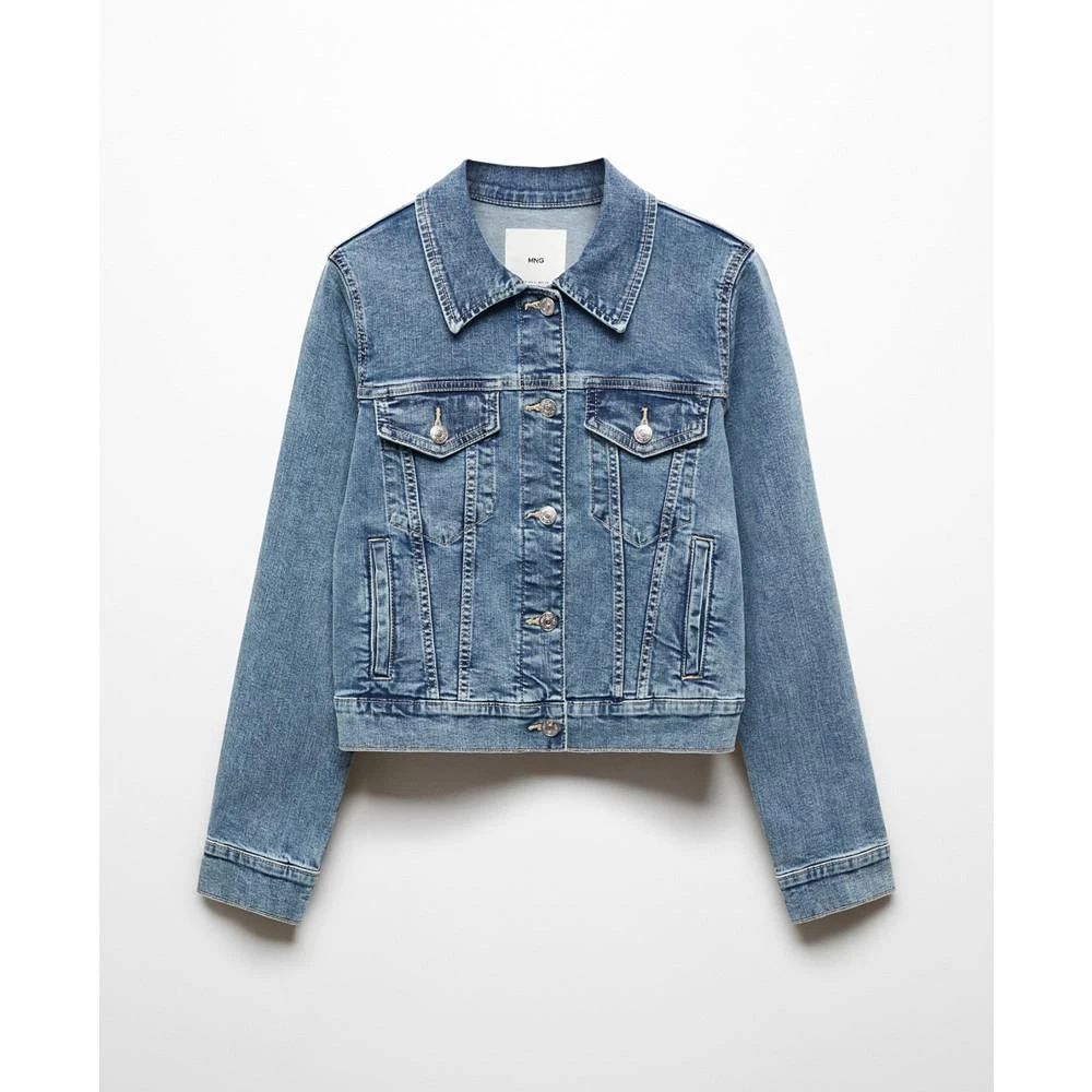 MANGO Women's Pocketed Denim Jacket 4