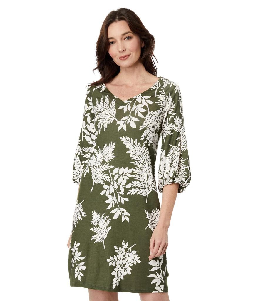 Tommy Bahama Darcy Whisper Fronds Sleeve Dress