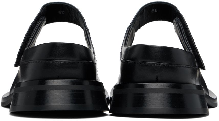 SUNNEI Black Form Marg Sabot Loafers