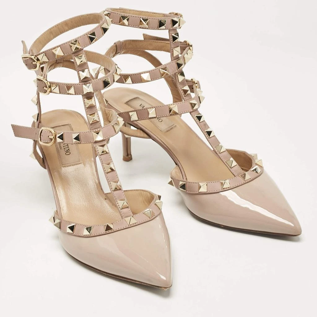 Valentino Valentino Beige Patent and Leather Rockstud Pumps Size 37.5 4
