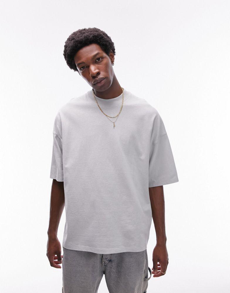 Topman Topman extreme oversized fit t-shirt in light sage