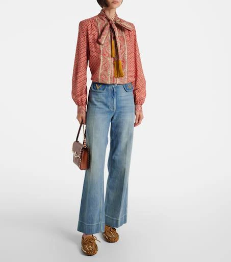 Valentino Fastaway embellished suede driving shoes 3