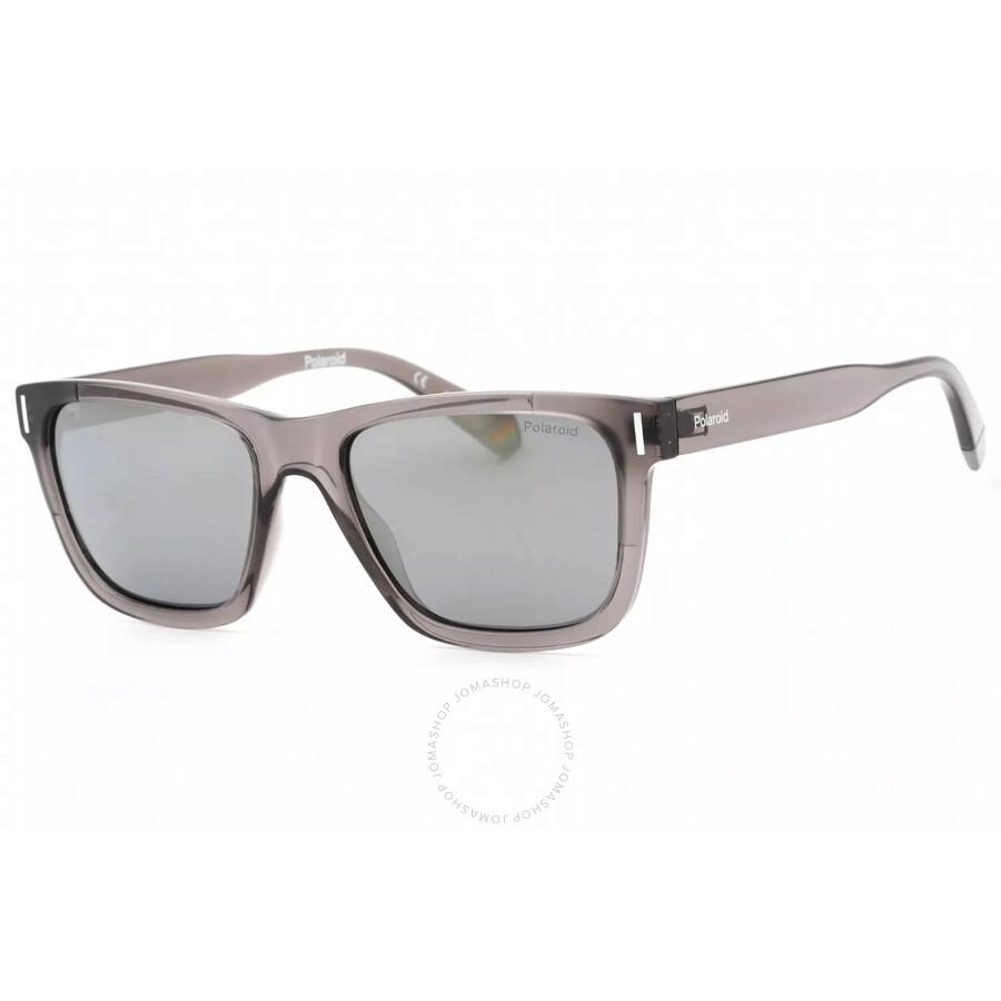 Polaroid Polarized Grey Multilayer Rectangular Unisex Sunglasses PLD 6186/S 0KB7/LM 54