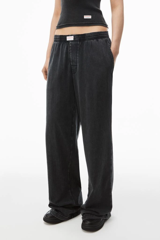 Alexander Wang wide-leg pant in cotton jersey 3