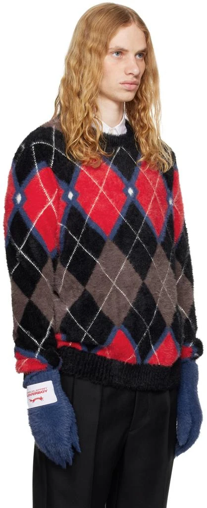 Charles Jeffrey Loverboy Multicolor Fluffy Gloves Sweater 2