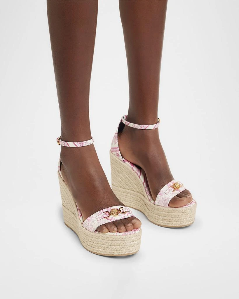 Versace Medusa Calfskin Leather Espadrilles 2