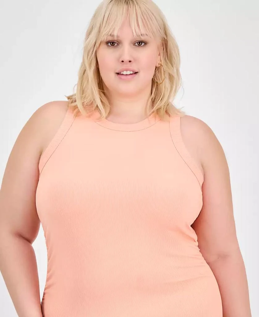Madden Girl Trendy Plus Size Ribbed Sleeveless Midi Tank Dress 4