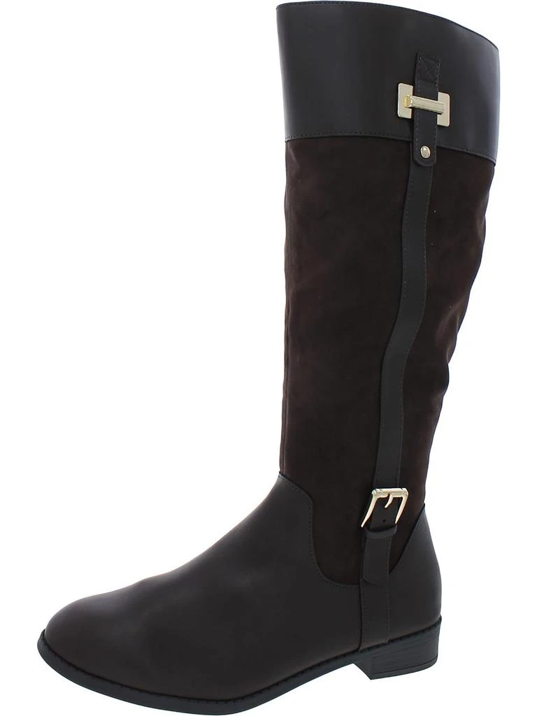 Karen Scott Deliee 2 Womens Faux Leather Riding Boots 5