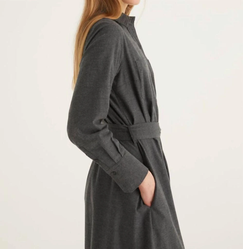 Rosso35 - Belted Long Dress  On Sale Now with Up to 30% Off | Discover  Exclusive Deals & Savings at BeyondStyle  Authentic ROSSO35 women > dresses  > long sleeve|469893212|clothing|dresses|grey|long-sleeve|solid|women with