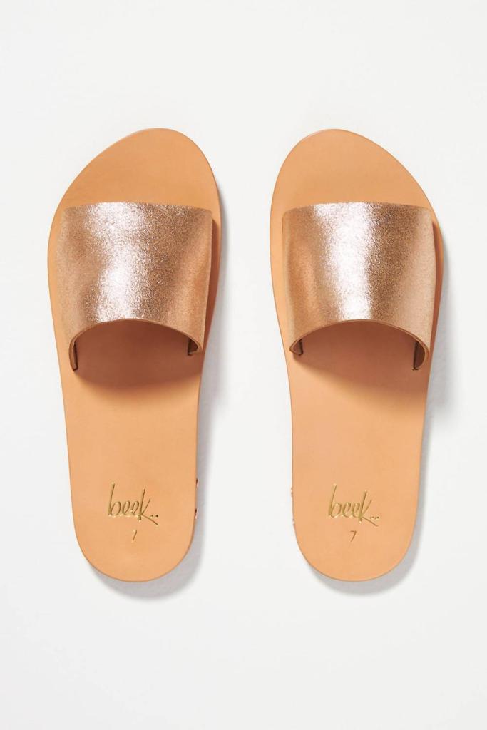 beek Mockingbird Slide Sandals In Rose