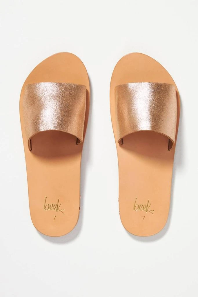 beek Mockingbird Slide Sandals In Rose 1