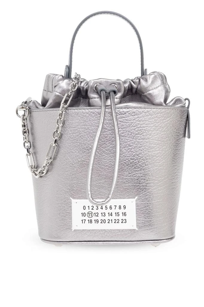 MAISON MARGIELA Maison Margiela Small 5AC Metallic Drawstring Bucket Bag 1
