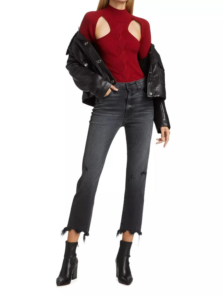 Jonathan Simkhai Standard River High Rise Straight-Leg Jeans 2