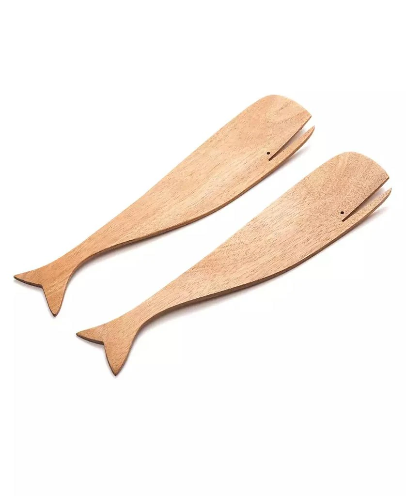 Ironwood Acacia Whale 2-Pc. Salad Server Set 2