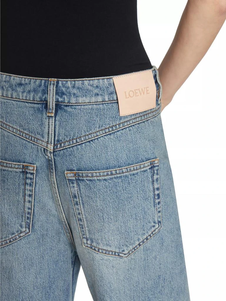 Loewe Deconstructed Straight-Leg Jeans 6