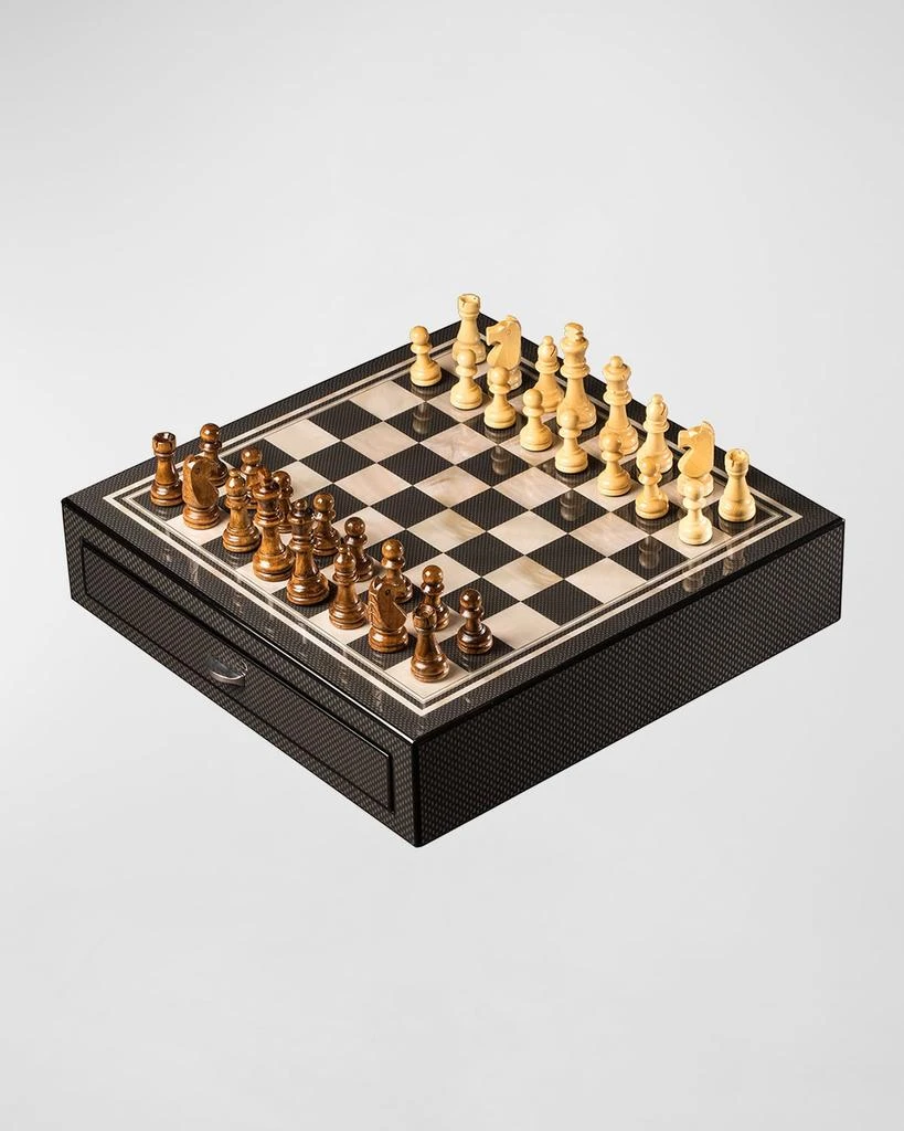 Bey-Berk Carbon Fiber-Design Chess Set 5