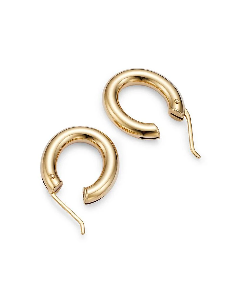 Roberto Coin 18K Yellow Gold Oval Hoop Earrings 4