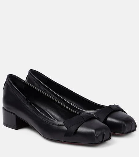 Christian Louboutin Mamaflirt 30 bow-detail leather pumps 1