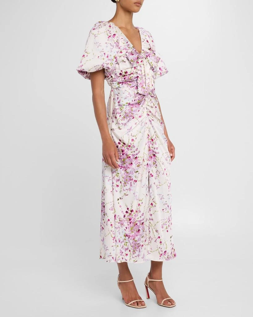Cinq a Sept Brenton Puff-Sleeve Midsummer Bloom Dress 4