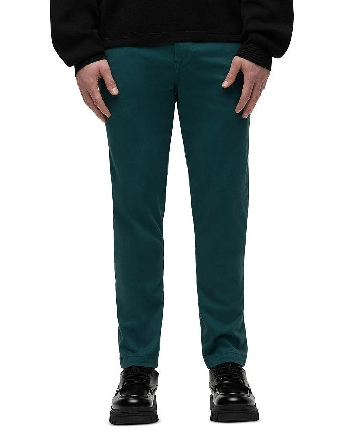 Hudson Classic Slim Straight Fit Chinos in Deep Teal 1