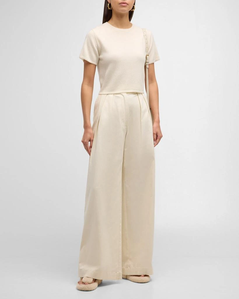 Sablyn Charleston Short-Sleeve Cashmere Sweater 2